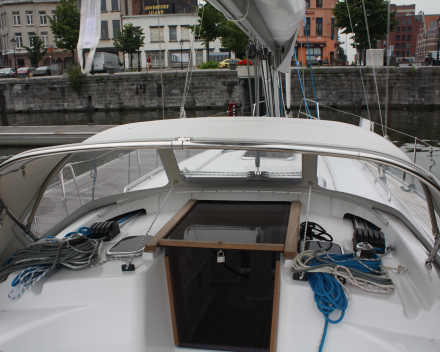 Buiskap detail extra RVS handgreep Winning Sails zeilmakerij