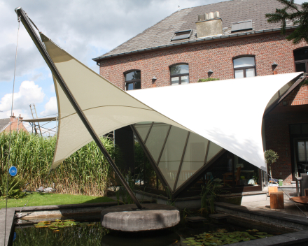 Zonwering veranda Soltis waterproof Winning Sails Tentstructuren